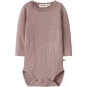 Lil´ Atelier Sparkedragt/Body gammelrosa