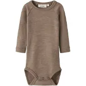 Lil´ Atelier Sparkedragt/Body brun-meleret
