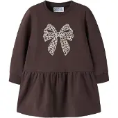 Name it Kjole creme / mørkebrun / sølv / hvid