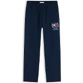Tommy Hilfiger Bukser 'Festive' navy / rubinrød / hvid