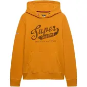 Superdry Superdrytil mænd. M2014566A Vintage Script hættetrøje i orange (XXL), Casual, Bomuld