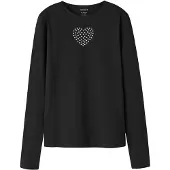 Name it Bluser & t-shirts 'NKFOLENNI' sort / sølv