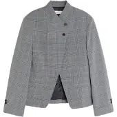 Bershka Blazer grå / mørkegrå / sort