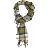 Barbour Tørklæde i Tartan-lammeuld i Grønt Grøn