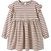 Lil´ Atelier Kjole - Loose - NmfLimia - Turtledove/Maple Syrup - - 5 år (110) - Kjole