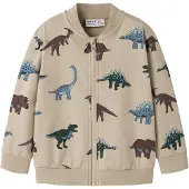 Name it Sweatjakke 'NMMNARIS' beige / lyseblå / mørkebrun / gran