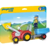 Playmobil traktor med trailer