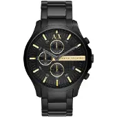 Armani Exchange Herreur AX2164 Hampton Sort/Stål Ø46 mm