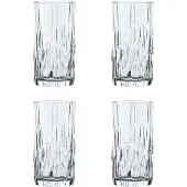 Nachtmann Shu Fa Series Long Drink S?t med 4 Klart krystalglas til cocktails og kolde drikkevarer 12 - Unce Cup T?ler opvaskemaskine
