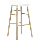 Normann Copenhagen Form barstol egeben 75 cm hvid