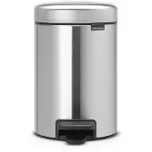 Brabantia newIcon - Skraldespand - fliplåg - 3 L - fodpedal - mat stål