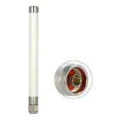 DeLOCK WLAN - Antenne - 22 cm - Wi-Fi - 7 dBi, 4.5 dBi - omni-directional - udendørs - hvid