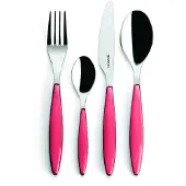 Fratelli Guzzini Feeling bestiksæt Clear red, 24 dele