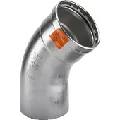 Viega Sanpress Inox XL bøjning muffe/nippel 45° 88,9 mm rustfrit stål