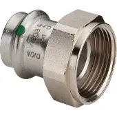 Viega Sanpress Inox tilslutningsforskruning 22 mm x 3/4" rustfrit stål