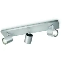 Philips myLiving Runner lofts-/vægspot, 3x, Skinnebelysningsspot, GU10, 3 pære(r ), LED, 220-240 V, Aluminium