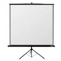 Reflecta CrystalLine Tripod - Projektionsskærm med trebenet stativ - 100 (254 cm) - 1:1 - Mathvid
