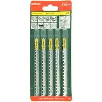 Metabo 623654000, Stiksavklinger, Spånplade, Fiberbræt, Hårdt træ, Blødt træ, High Carbon Steel (HCS), Grå, Gul, 9,1 cm, 1,5 mm