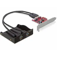 DeLOCK USB 3.0 Front Panel - USB-adapter - PCIe - USB 3.0 x 2