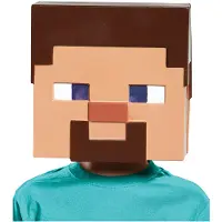 Minecraft Forkl?d b?rn Steve Vacuform Mask Standard Natural Natural