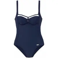 LASCANA Formgivende badedragt navy / hvid