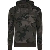 Urban Classics High Neck Camo Hættetrøje