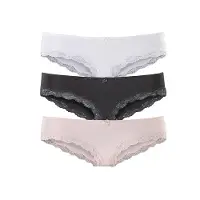 LASCANA Slip antracit / rosé / hvid