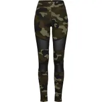 Urban Classics Leggings khaki / oliven / sort