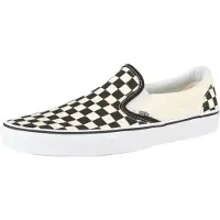 Vans - Basketballsko og sneakers - Ua Classic Slip-On Black/Off White Checkerboard til Unisex - Størrelse 44 - Sort