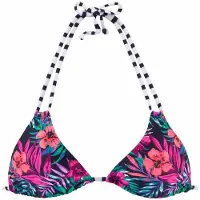 Venice beach Bikinioverdel 'Summer' navy / blandingsfarvet / pink