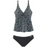 LASCANA Tankini sort / hvid