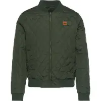 Urban Classics Overgangsjakke 'Diamond Quilt' oliven