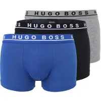 HUGO BOSS Boksershorts 'Power' blå / grå-meleret / sort / hvid