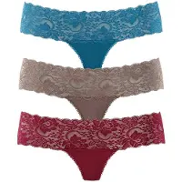 Vivance String taupe / petroleum / bordeaux