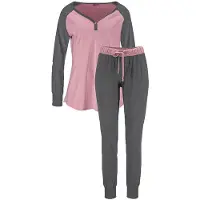 Buffalo Pyjamas grå / lyserød