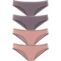 LASCANA Slip grå / gammelrosa