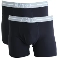 Alan red boxerhort marineblå 2-pak Mørkeblå Blå måle