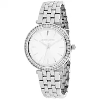 Michael Kors Dameur Mini Darci Ur Rustfrit stål kasse og armbånd Sølv urskive MK3364