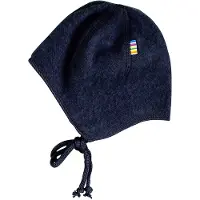 Joha Babyhjelm - Uld - Navy - - 45 cm - Babyhjelm