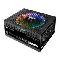 Thermaltake ToughPower iRGB PLUS TPI-1200DH3FCP - TT Premium Edition - strømforsyning (intern) - ATX12V 2.4/ EPS12V 2.92 - 80 PLUS Platinum - AC 100-240 V - 1200 Watt - aktiv PFC - sort