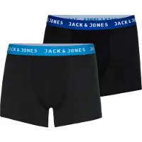 Jack & Jones Boksershorts 'Rich' royalblå / sort / hvid