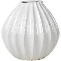 Fyrklövern Wide vase ivory 30 cm
