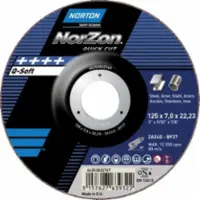 Saint-Gobainresives SKRUBSKIVE NORZON QUICK 230X4,6 STÅL/RF FORS - (25 stk.)