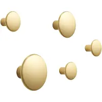 Muuto The Dots knager - metal 5 stk Messing