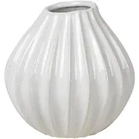Broste Copenhagen Wide vase ivory 15 cm