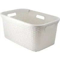 Curver Style 3253920708007, 45 L, Rektangulær, Rattan, Hvid, 592 mm, 380 mm