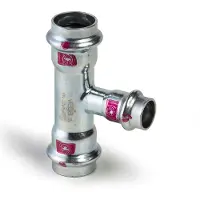 Viega Prestabo T-stykke 22x15x15 mm af ulegeret stål SC contour