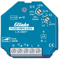 Eltako FUD61NPN-230V Funk/Trådløs Aktuator Dæmperkontakt Planforsænket