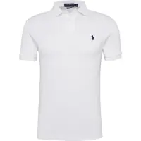 Ralph Lauren Polo Ralph Laurentil mænd. 710548797001 Piqué Slim Fit poloshirt hvid (XXL), Casual, Bomuld, Korte ærmer