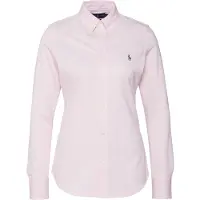 Ralph Lauren Polo Ralph Laurentil kvinder. 211664427002 Slim Fit oxfordskjorte i bomuldsjersey, pink (S), Casual, Lange ærmer